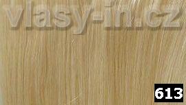 Prodlužování vlasů vzorník - barva 613 - plavá blond